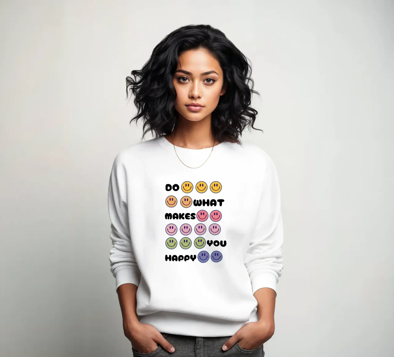 Espectro sonriente sudadera de Doodle Dreams Art