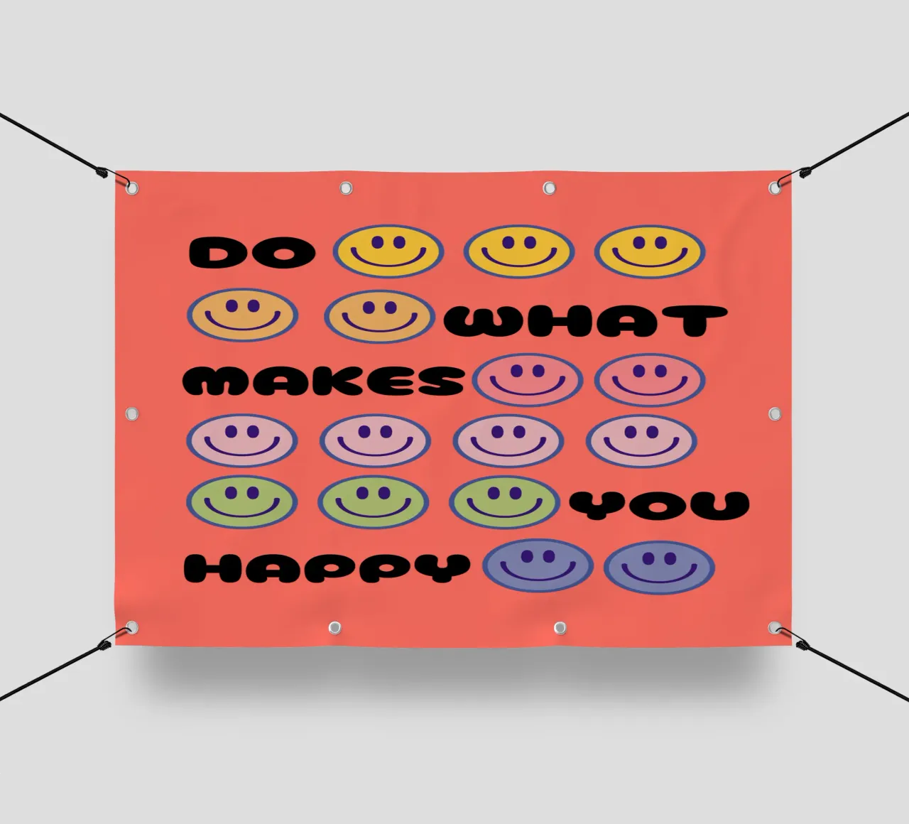 Spettro Smiley telo in pvc da Doodle Dreams Art
