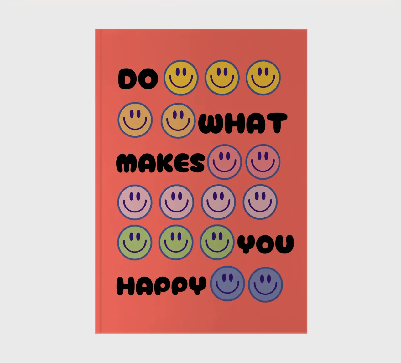 Smiley Spectrum notebook by Doodle Dreams Art