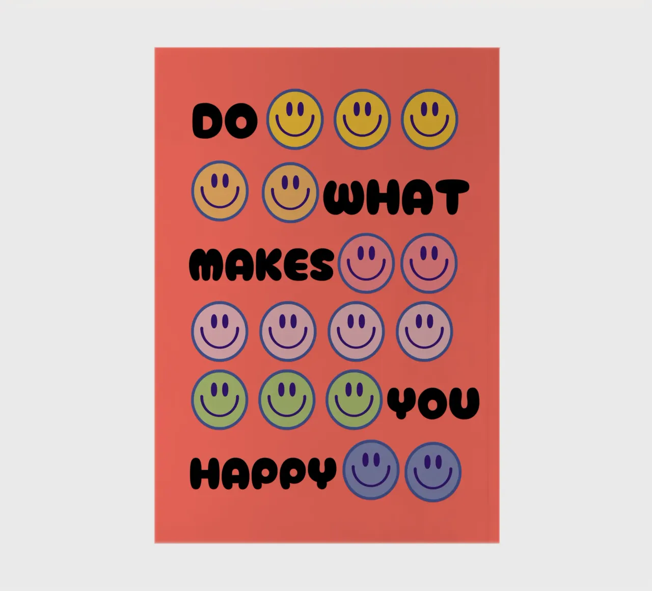 Smiley Spectrum notebook by Doodle Dreams Art