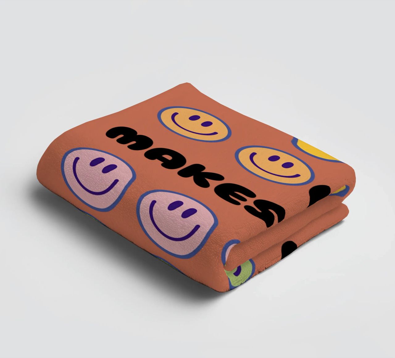 Spettro Smiley asciugamano da bagno da Doodle Dreams Art