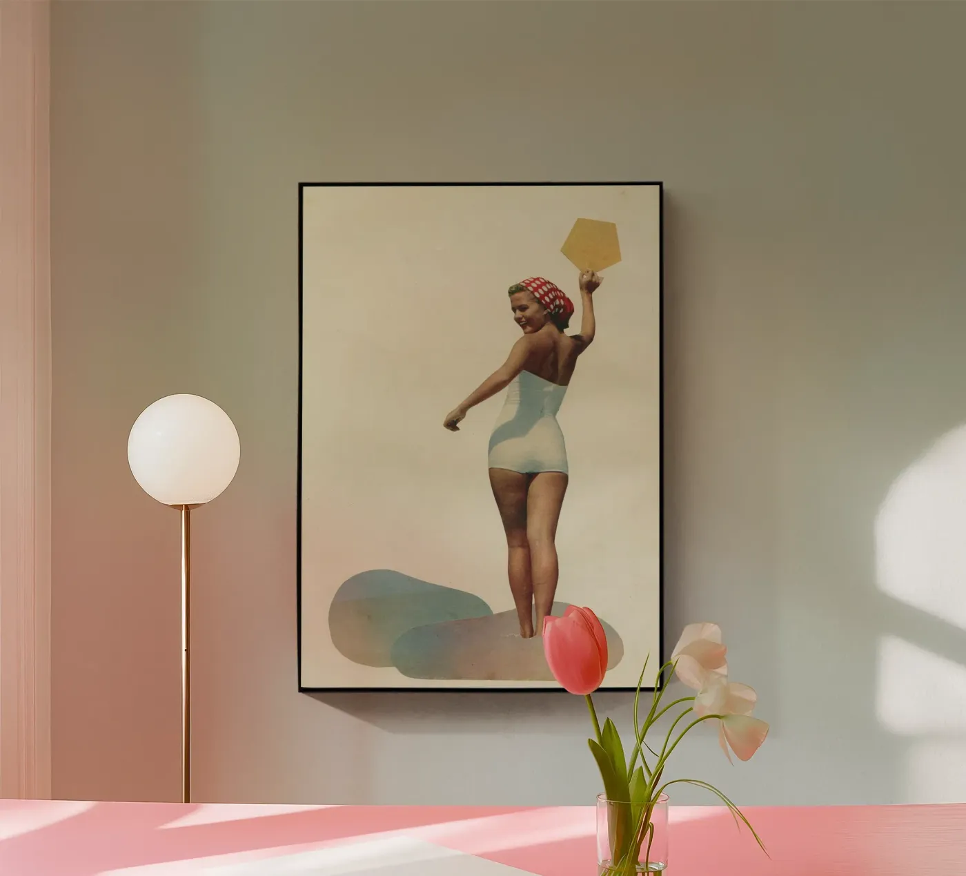 Caught the Sun Acryl-Glas von Cassia Beck Collage