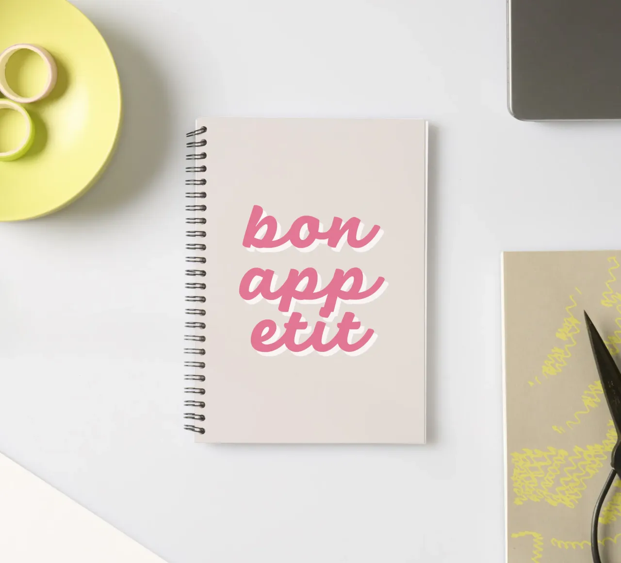 Bon Appetit spiral notebook by we line studio - art
