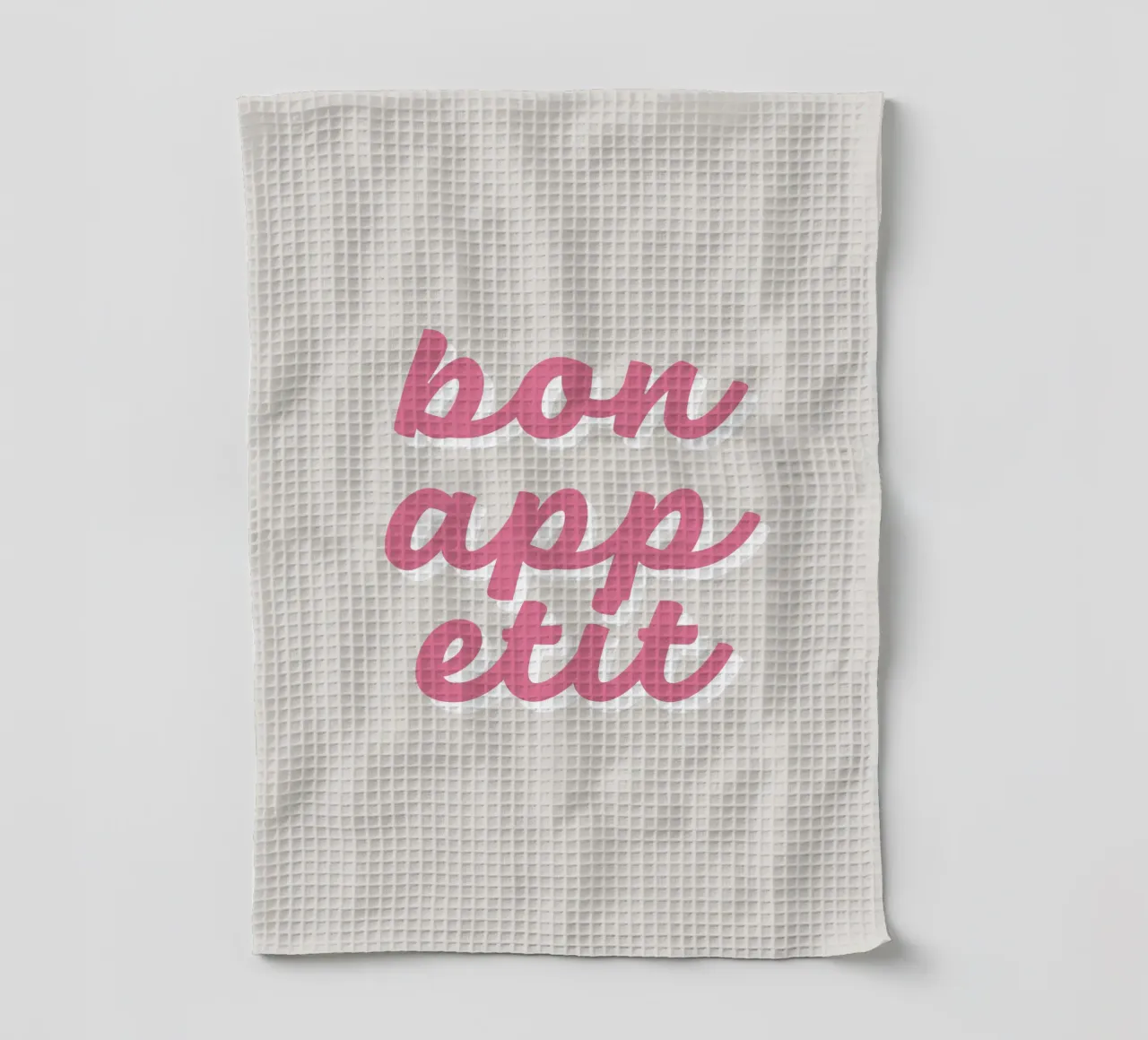 Bon Appetit tea towel by we line studio - art