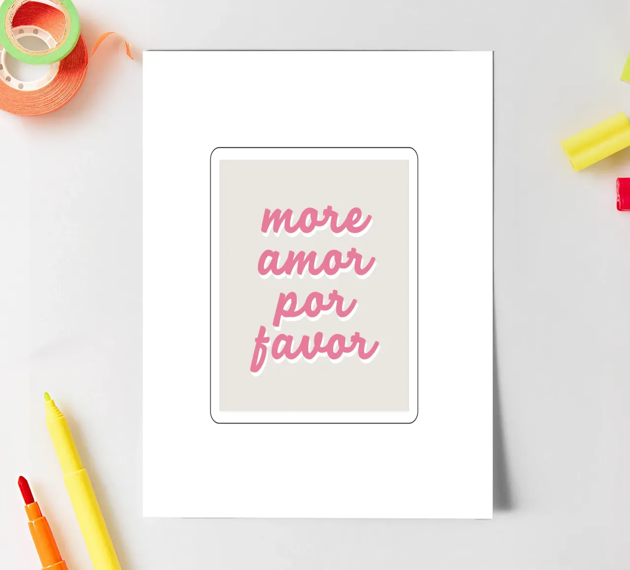 More Amor Stickerbogen von we line studio - art