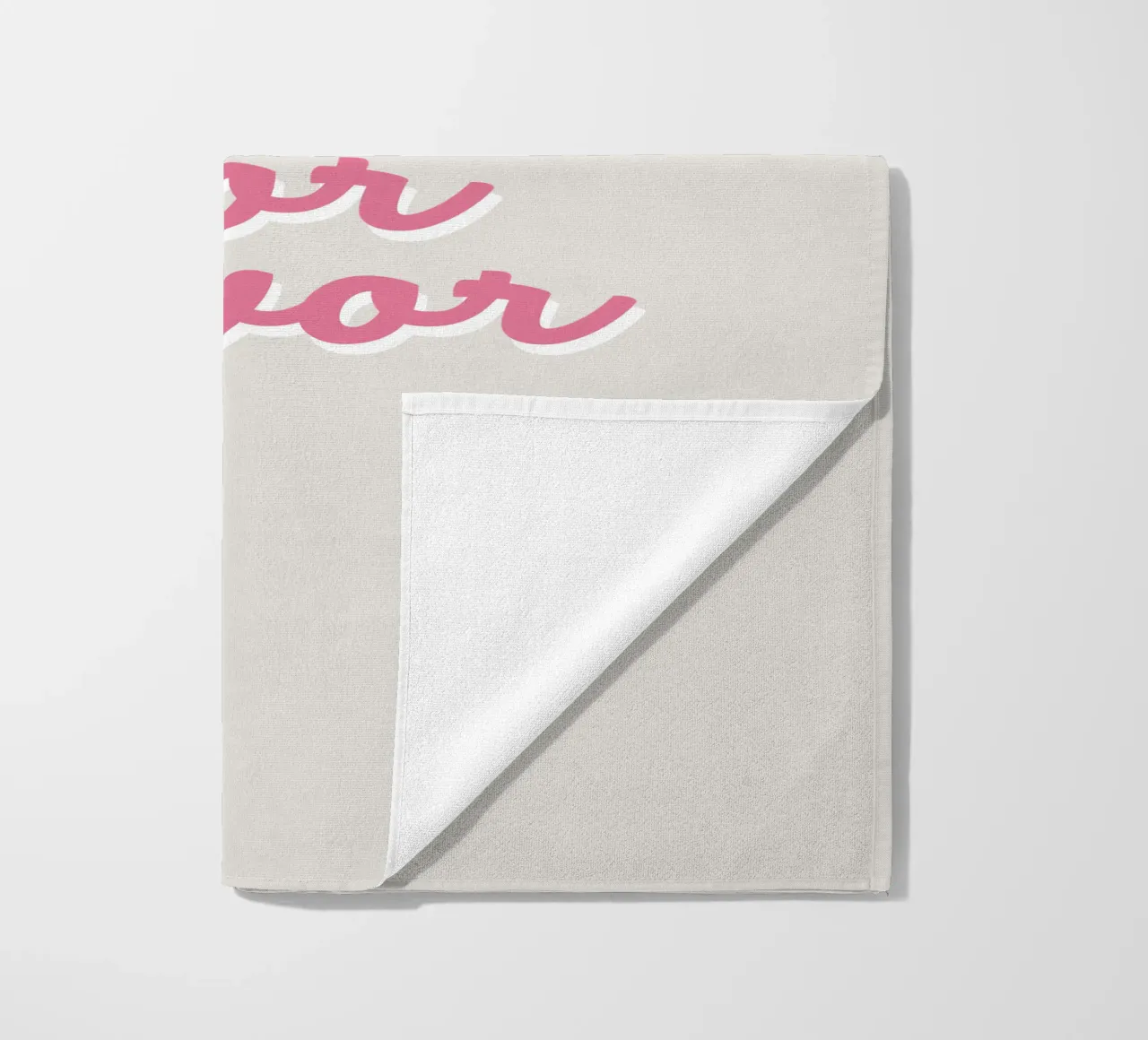 More Amor beach towel by we line studio - art