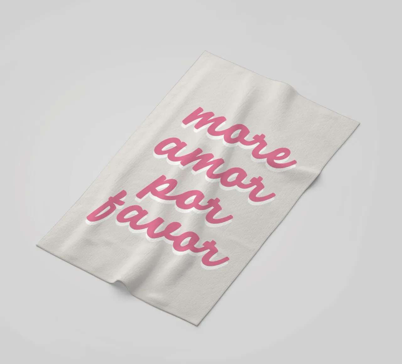More Amor beach towel by we line studio - art