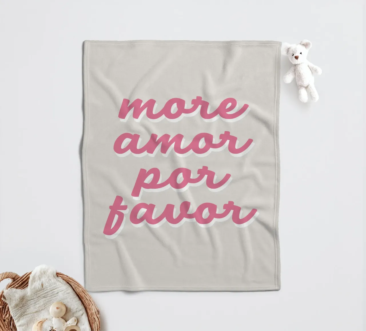 More Amor Fleecedecke von we line studio - art