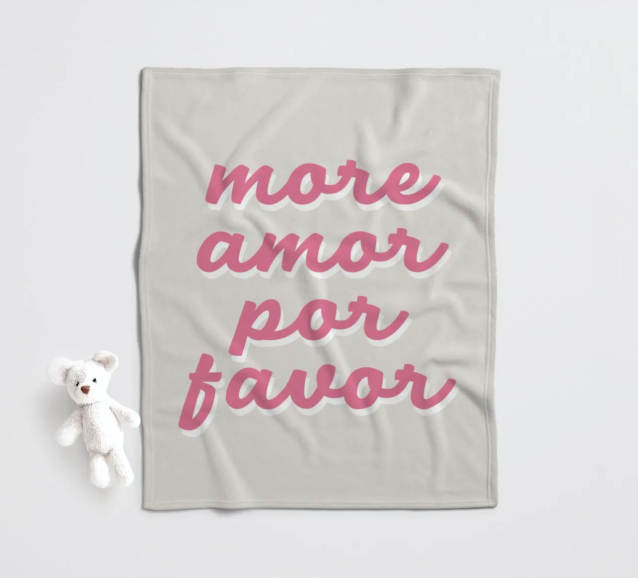 More Amor Fleecedecke von we line studio - art