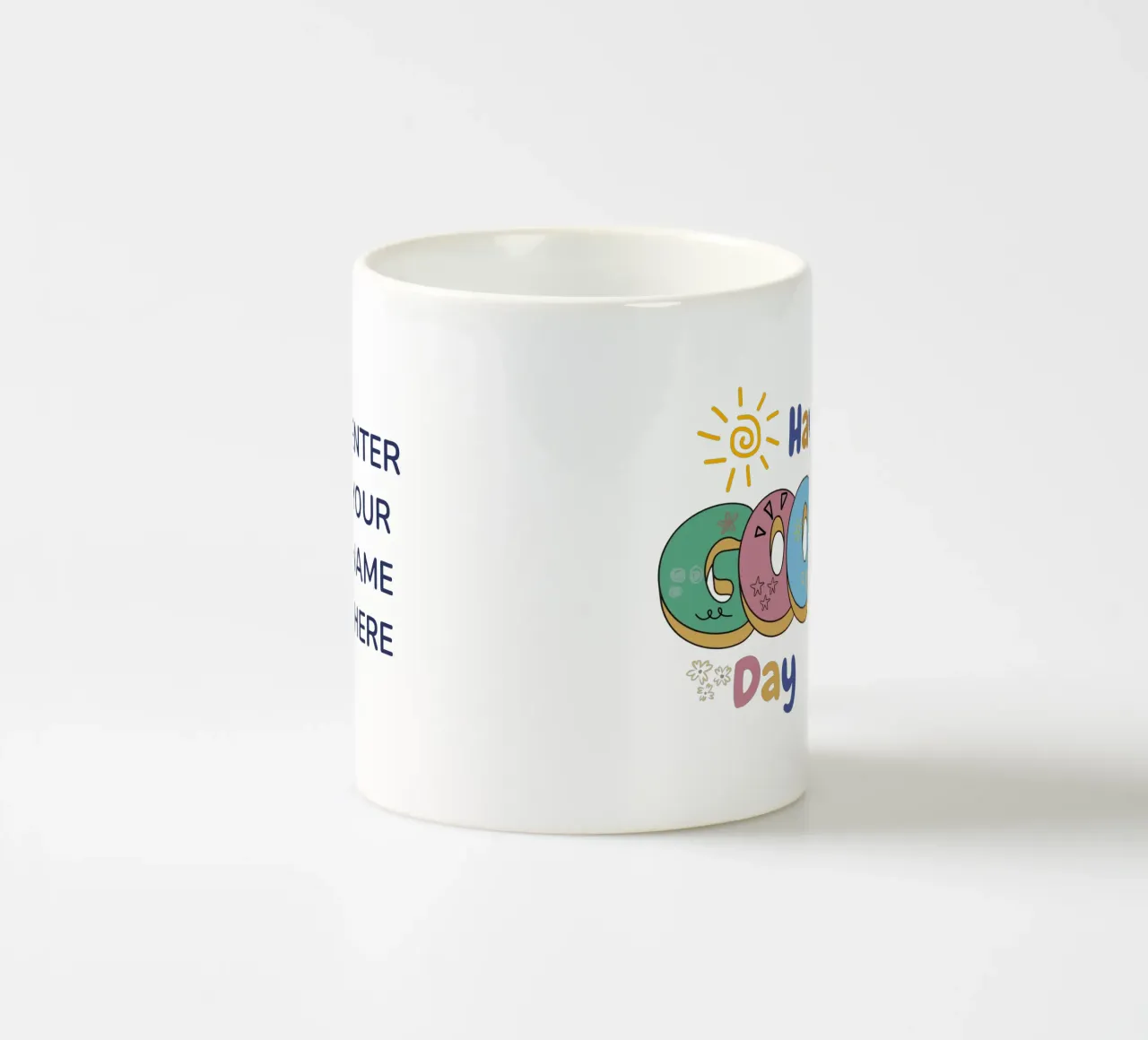 Good Vibes Only ceramic mug by Doodle Dreams Art