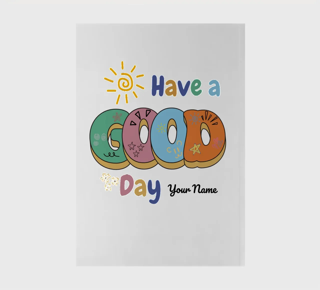 Good Vibes Only notebook by Doodle Dreams Art