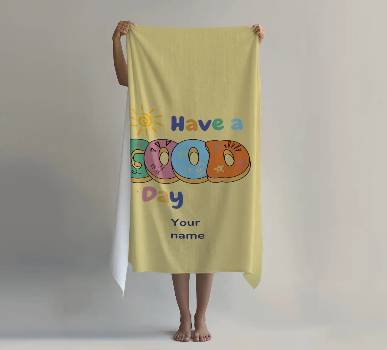 Good Vibes Only beach towel by Doodle Dreams Art