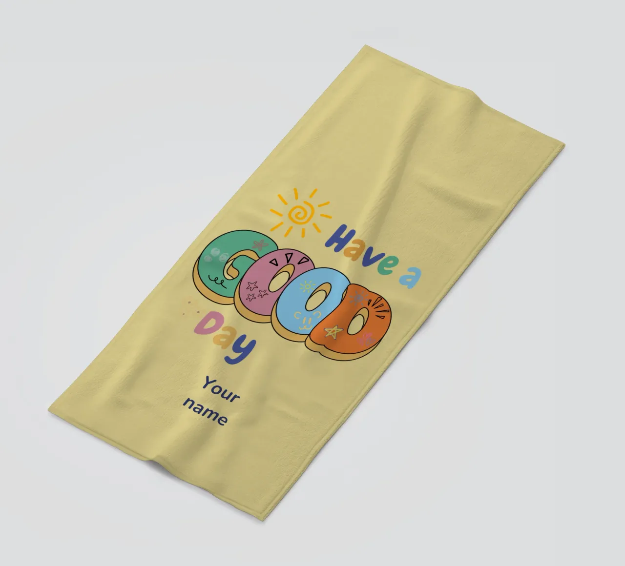 Good Vibes Only beach towel by Doodle Dreams Art