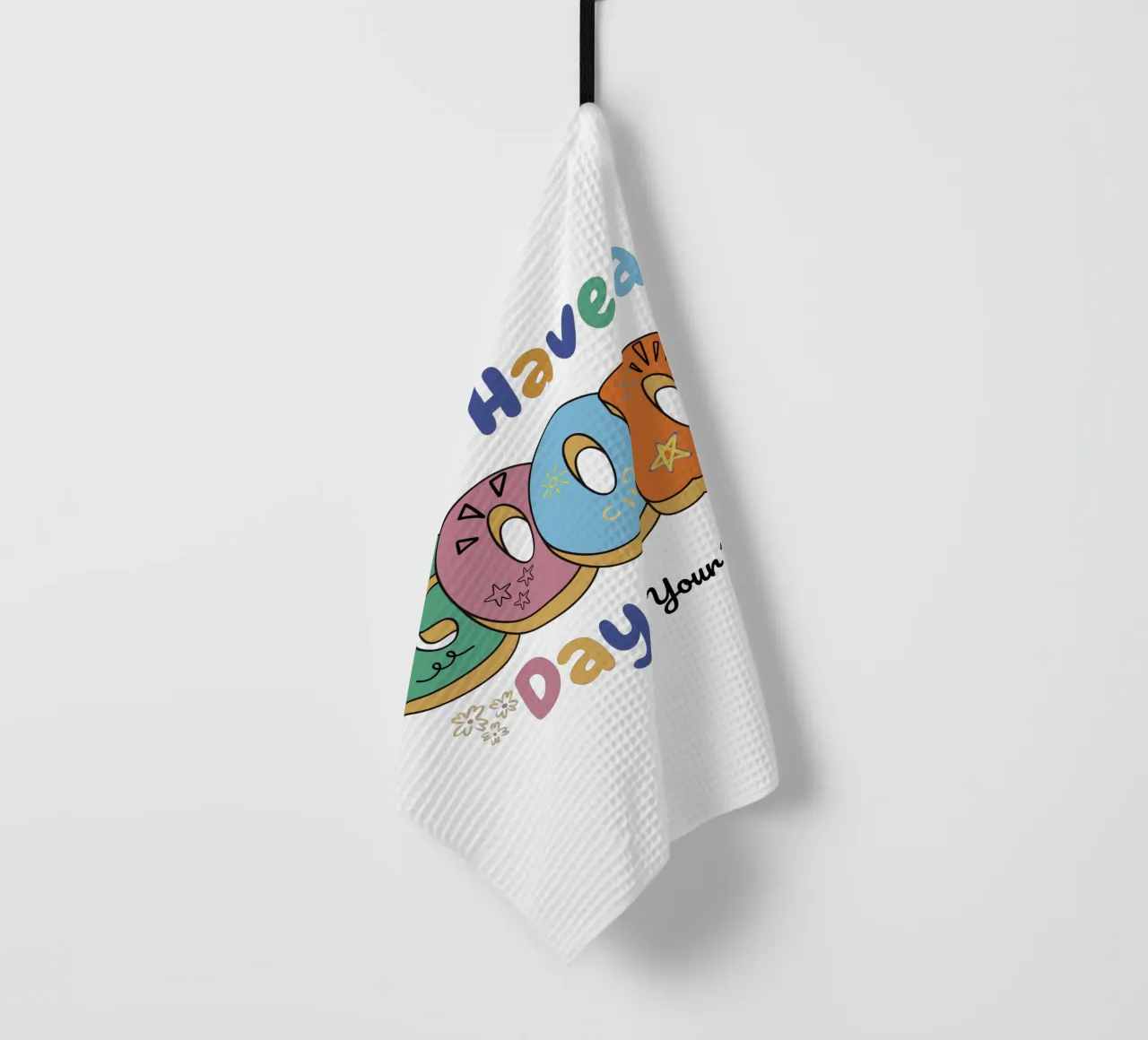 Good Vibes Only tea towel by Doodle Dreams Art