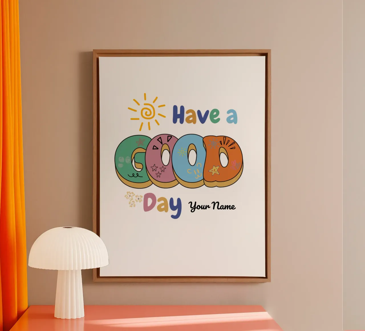 Good Vibes Only canvas by Doodle Dreams Art