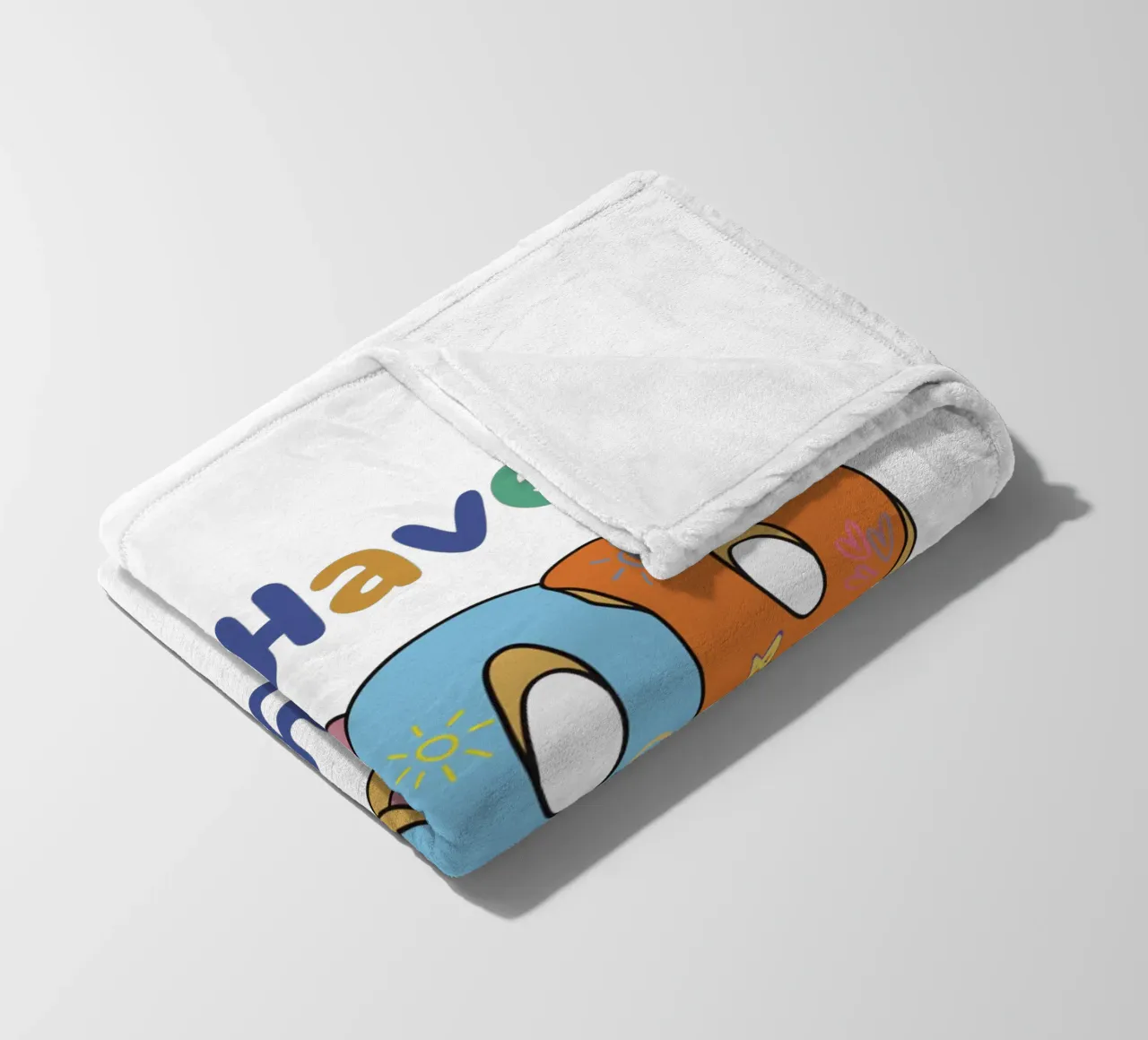 Good Vibes Only fleece blanket by Doodle Dreams Art