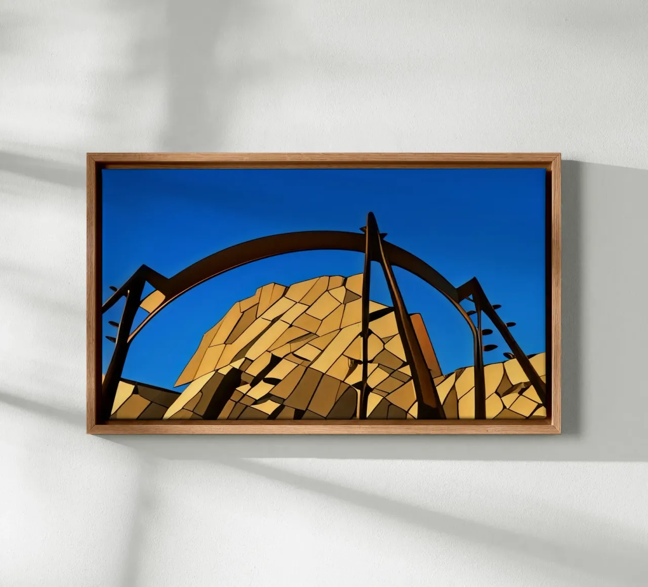 sightseeing_uitstapje_pretpark_1 canvas met Baklijst van Abstract Art by LK