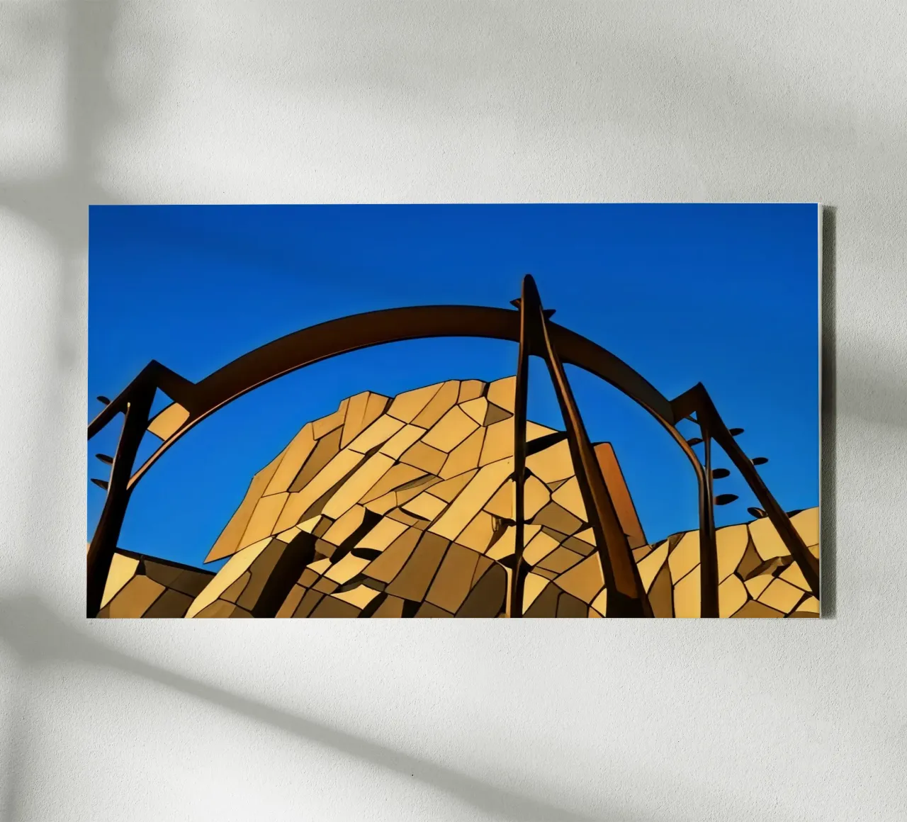 sightseeing_uitstapje_pretpark_1 canvas met Baklijst van Abstract Art by LK