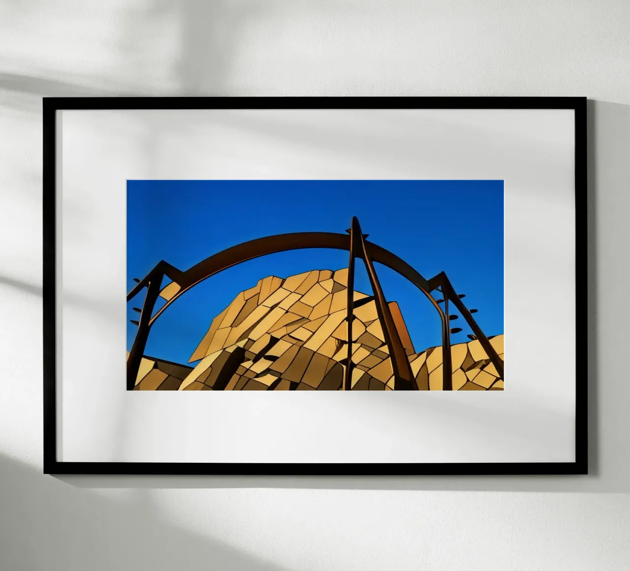 excursión_turística_parque_de_ atracciones_1 poster con marco de aluminio de Abstract Art by LK