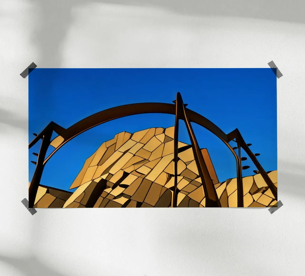 excursión_turística_parque_de_ atracciones_1 poster con marco de aluminio de Abstract Art by LK
