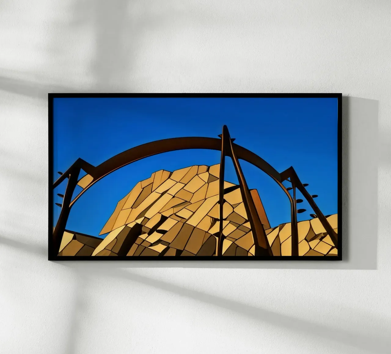 excursión_turística_parque_de_ atracciones_1 poster con marco de aluminio de Abstract Art by LK