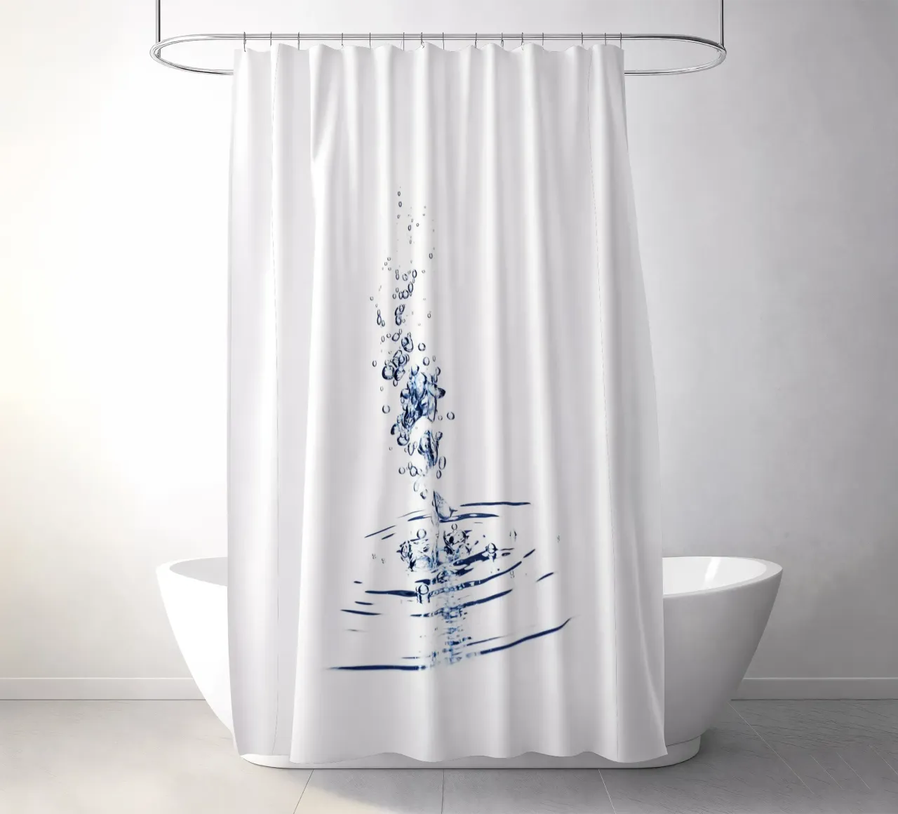 Un sasso cadde nell'acqua tenda da doccia da Barbara Buderath Fotodesign