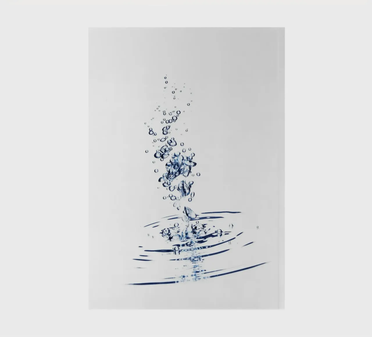 Une pierre est tombée dans l'eau carnet de notes de Barbara Buderath Fotodesign