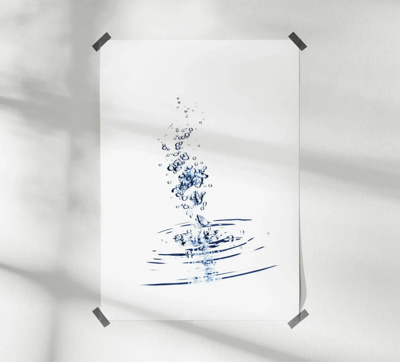 Un sasso cadde nell'acqua carta hahnemühle da Barbara Buderath Fotodesign