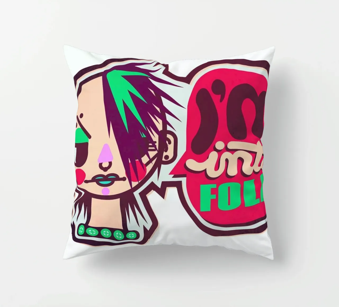 I'm into Folk cuscino da Chobopop