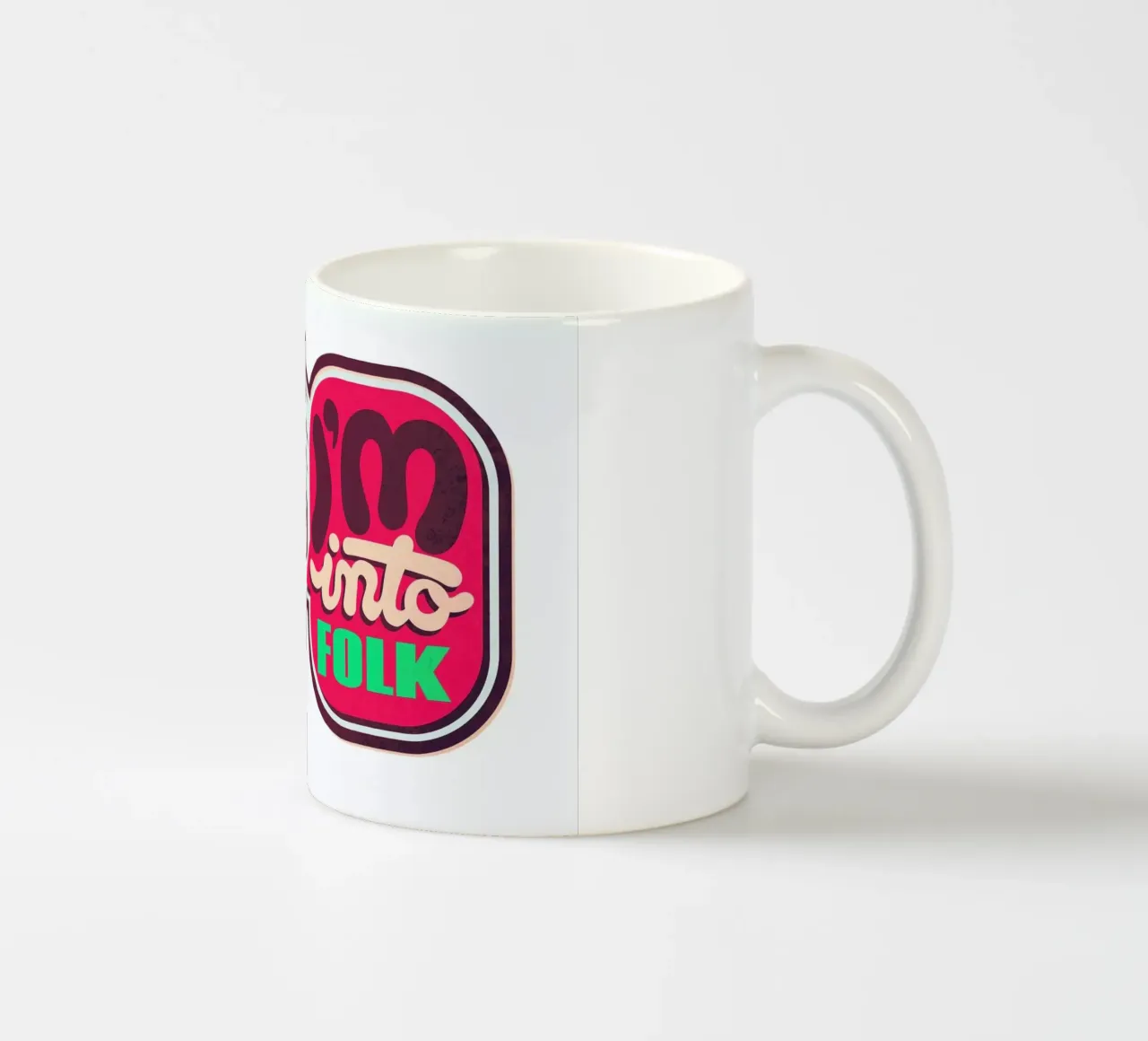 I'm into Folk tazza in ceramica da Chobopop
