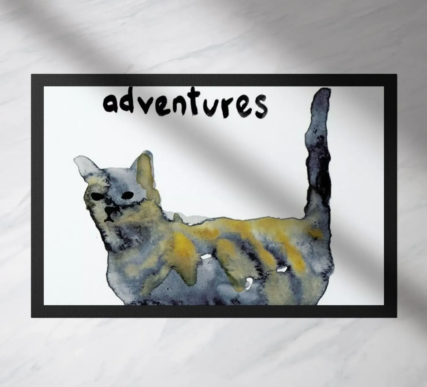 Cat doormat by Farina Kuklinski