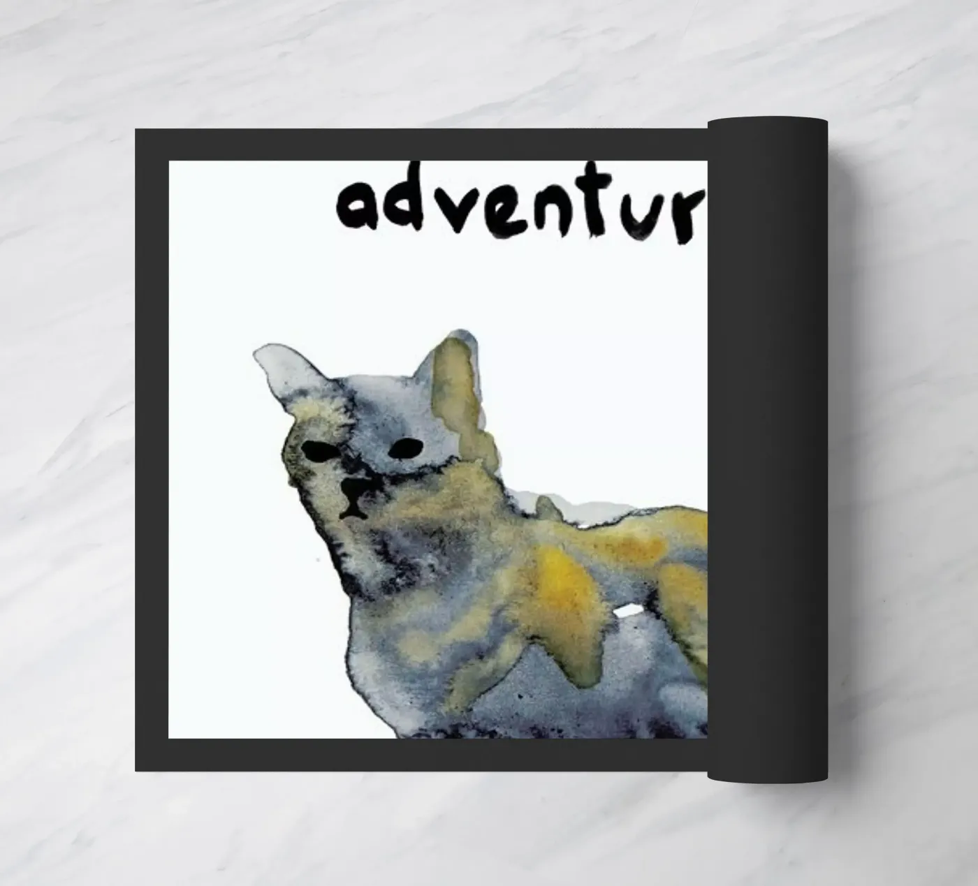 Cat doormat by Farina Kuklinski