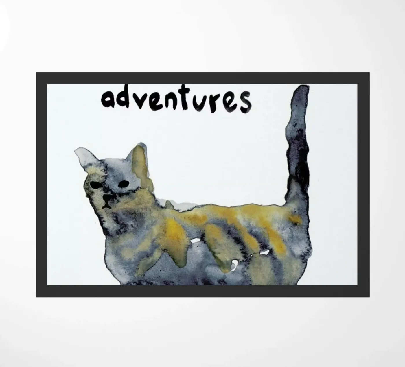 Cat doormat by Farina Kuklinski