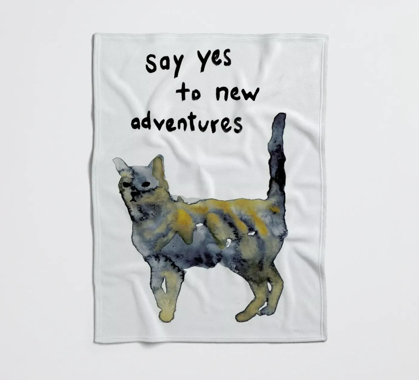 Cat Fleecedecke von Farina Kuklinski