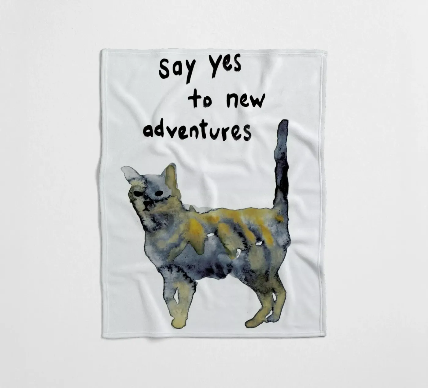 Cat Fleecedecke von Farina Kuklinski