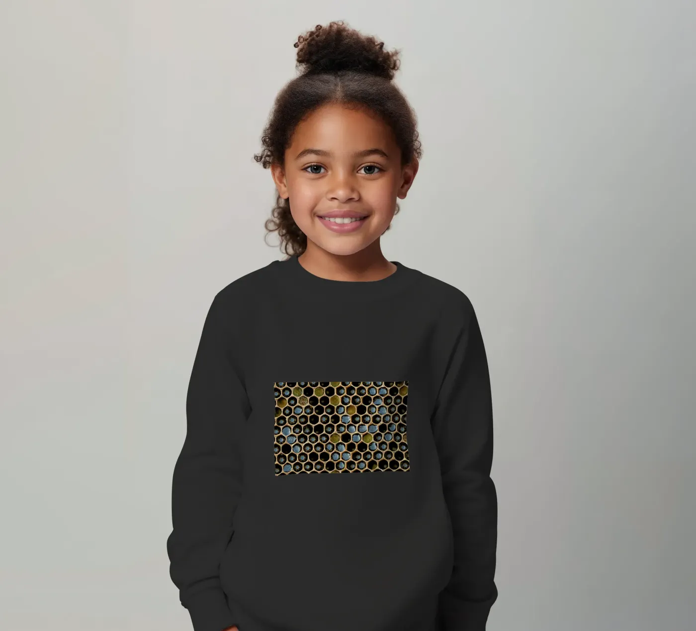 Bee Pattern kinder sweatshirt van Curious Collections by Marielle Leenders