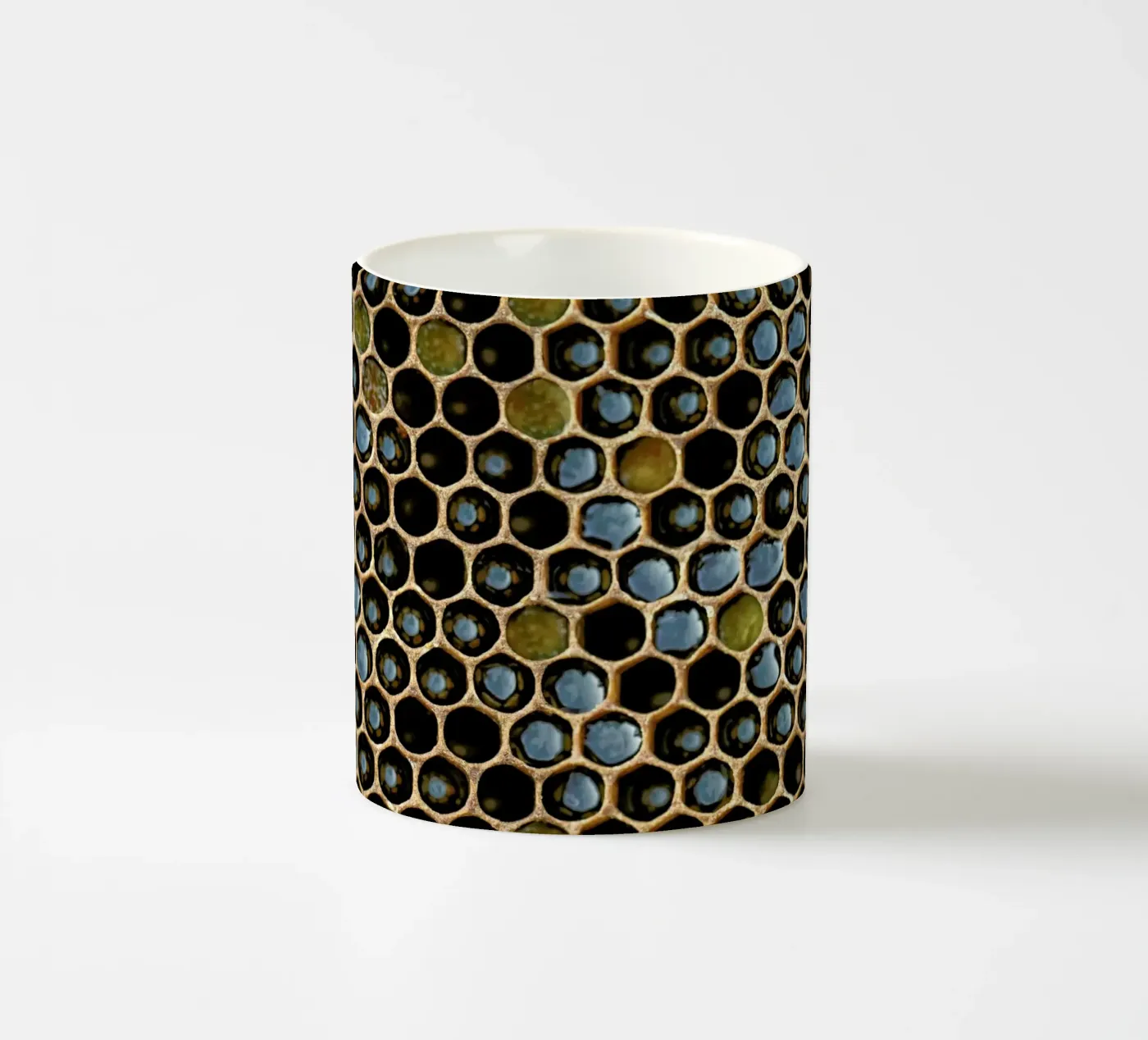 Bee Pattern ceramic mug by Curious Collections by Marielle Leenders