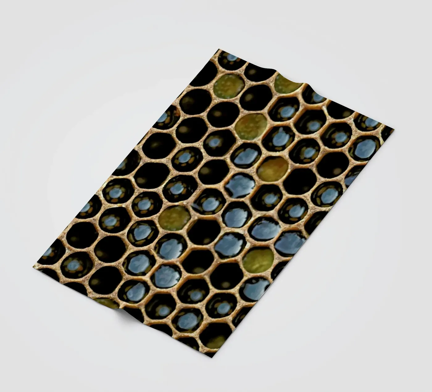 Bee Pattern fleece blanket by Curious Collections by Marielle Leenders