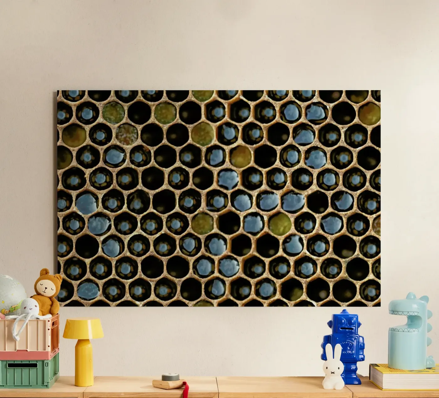 Bee Pattern panneau forex de Curious Collections by Marielle Leenders