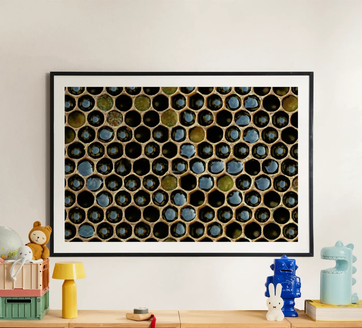 Bee Pattern Poster von Curious Collections by Marielle Leenders
