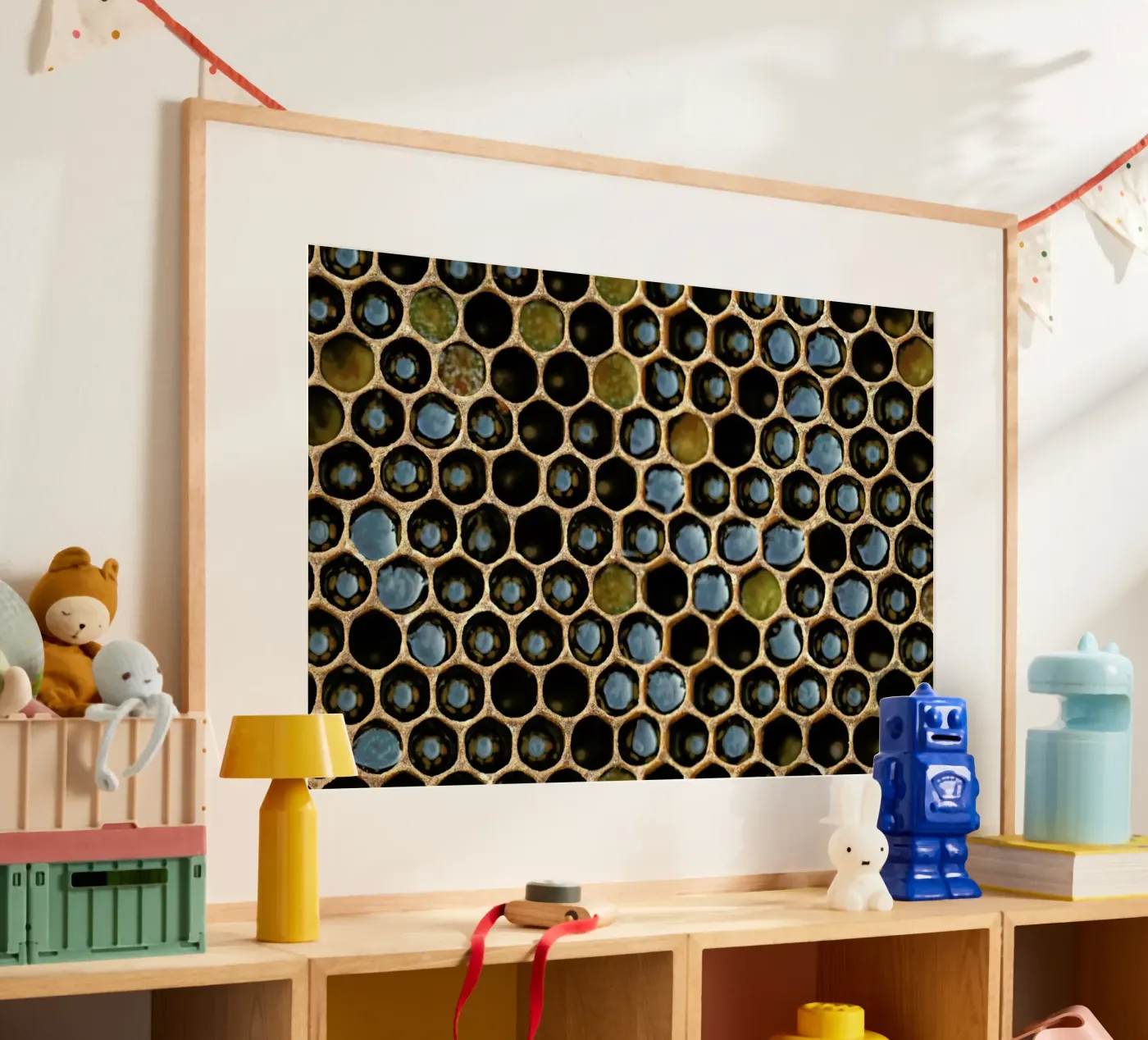 Bee Pattern Poster von Curious Collections by Marielle Leenders