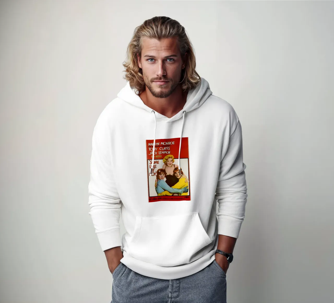 Some Like It Hot felpa con cappuccio da Attaboy Dsgn