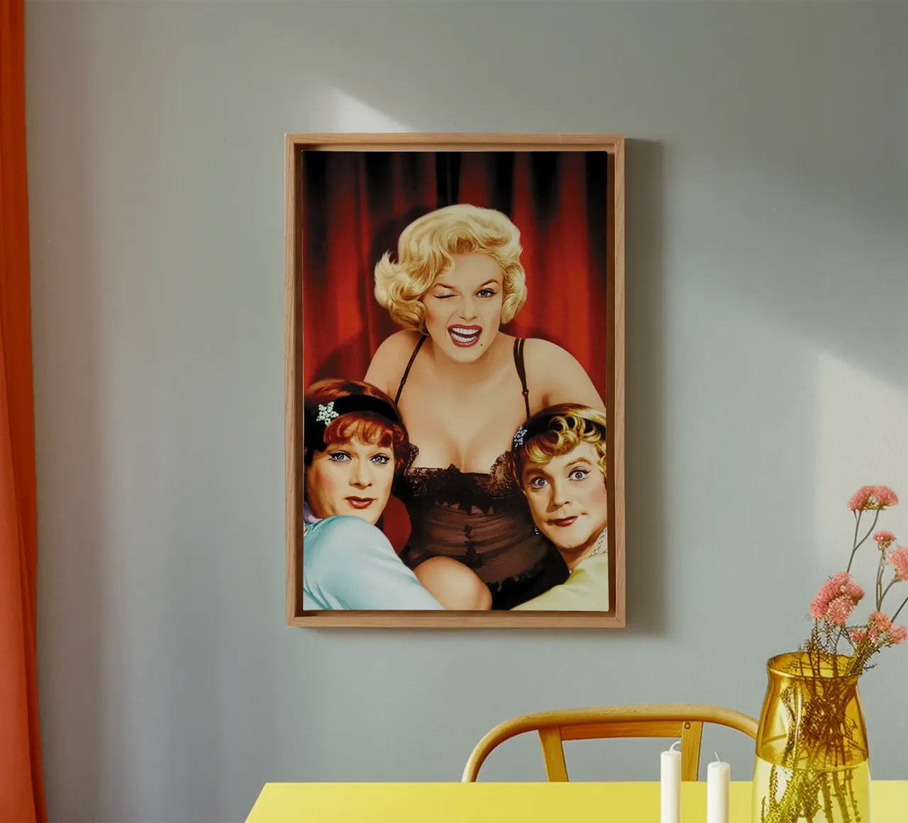 Some Like It Hot tela con Cornice a cassetta da Attaboy Dsgn