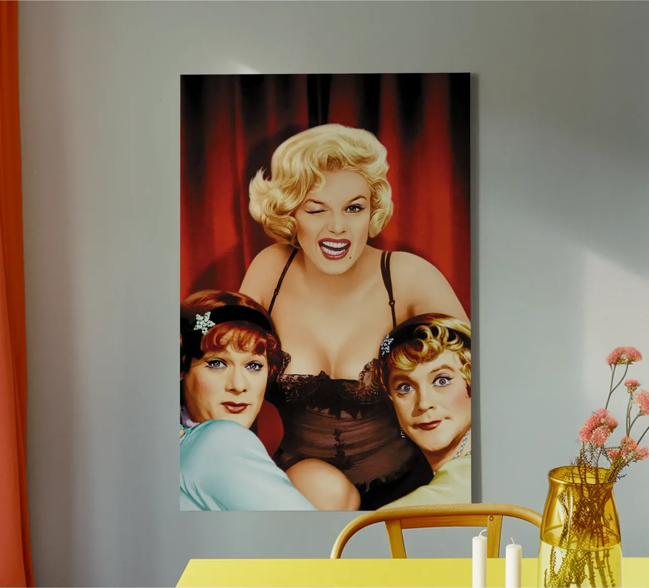 Some Like It Hot tela con Cornice a cassetta da Attaboy Dsgn