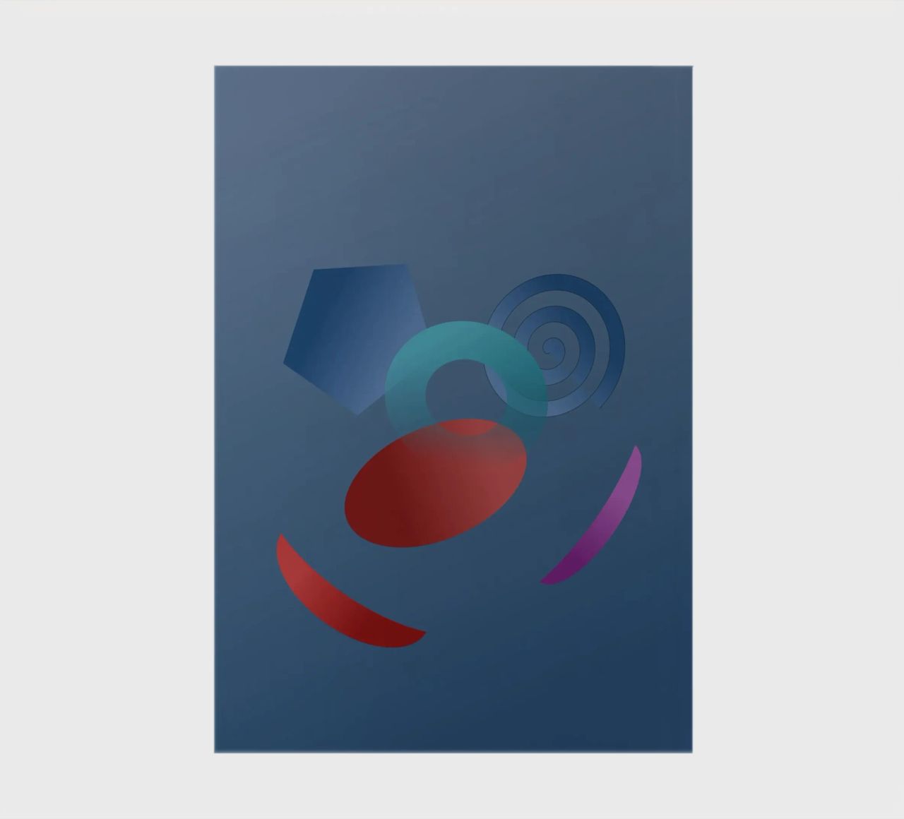 Modello geometrico astratto con sfondo blu diario da Something for you