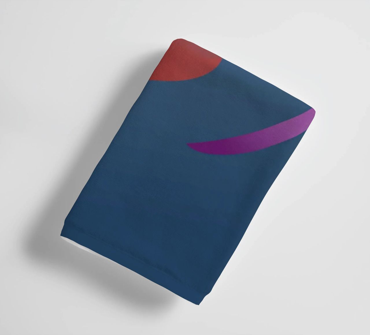 Abstract geometric pattern with blue background towel by Something for you