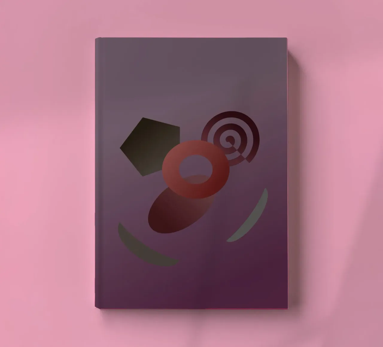 Abstract geometric pattern with purple background notebook by Something for you