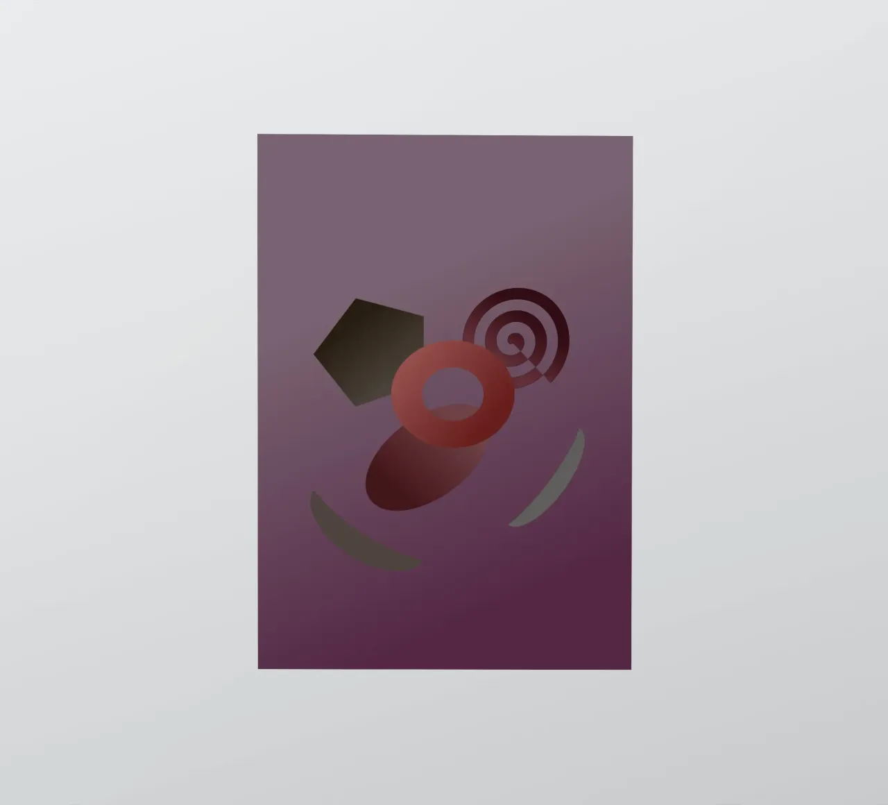 Abstract geometric pattern with purple background sticker by Something for you
