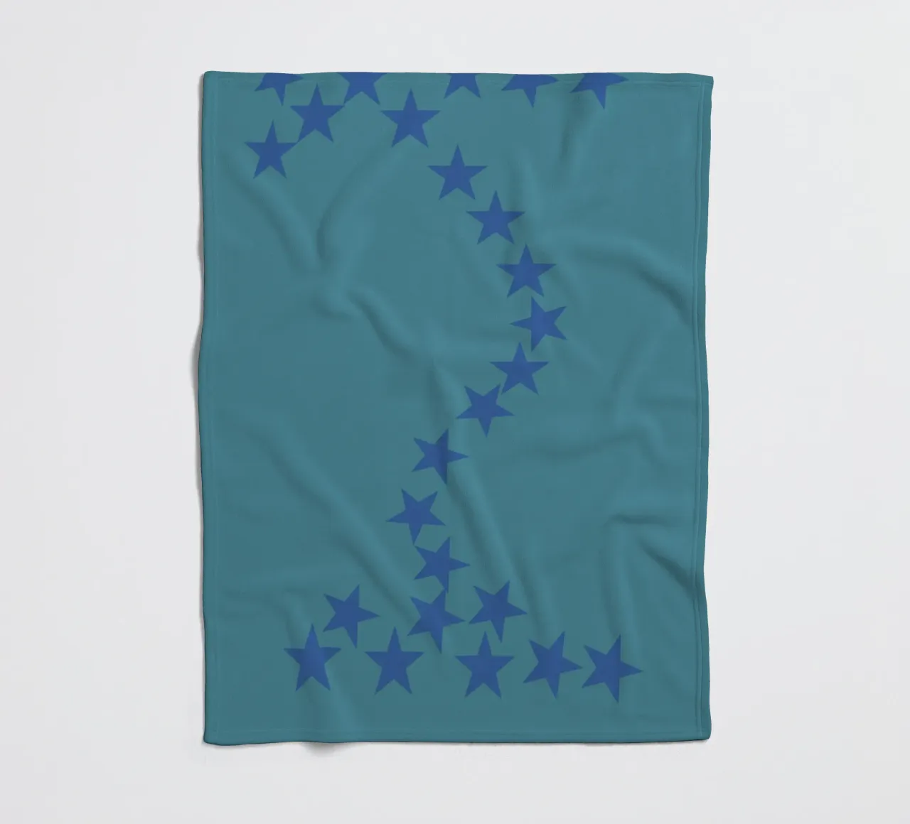 Stelle blu che cadono coperta in pile da Something for you