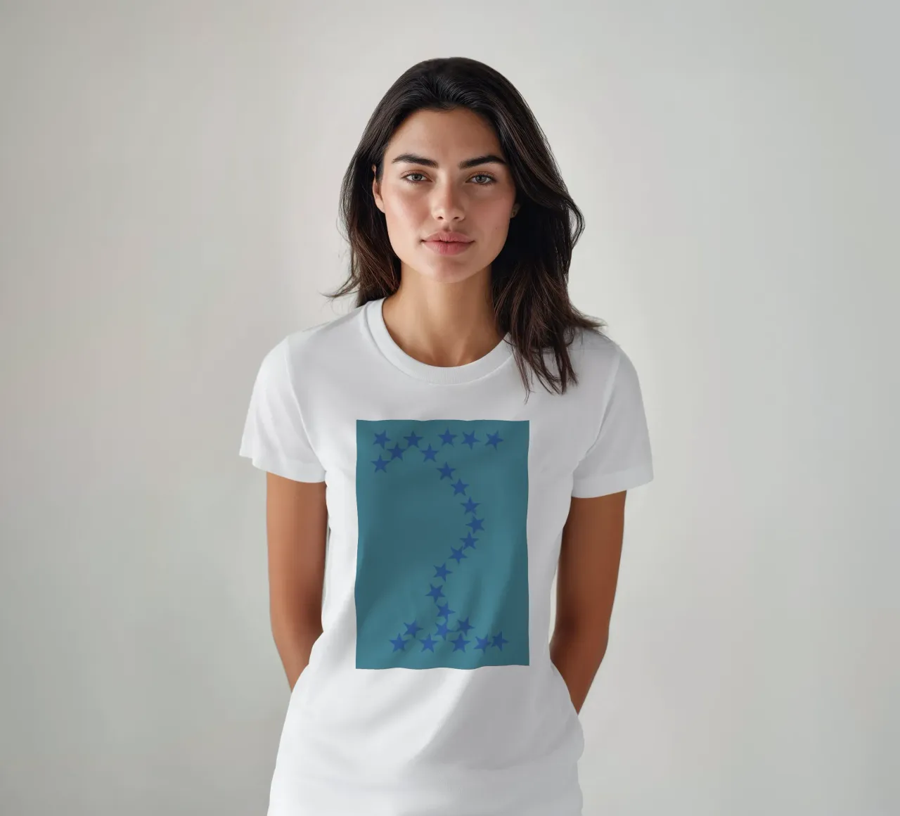 Stelle blu che cadono t-shirt da Something for you
